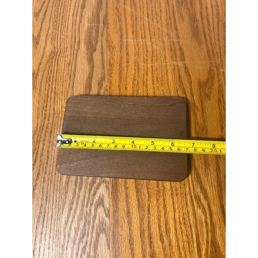 Longaberger WoodCrafts Rectangle Lid Dark Stain Wood Basket Lid Cover Organizer